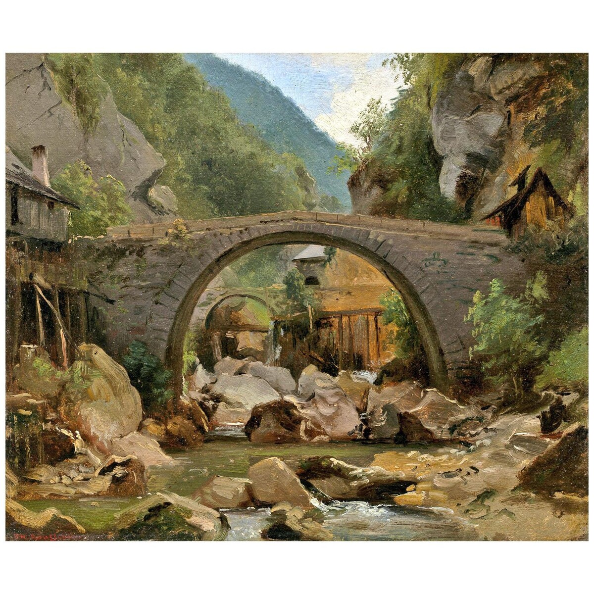 Theodore Rousseau. Ruisseau de montagne en Auvergne.1830. NGA Washington