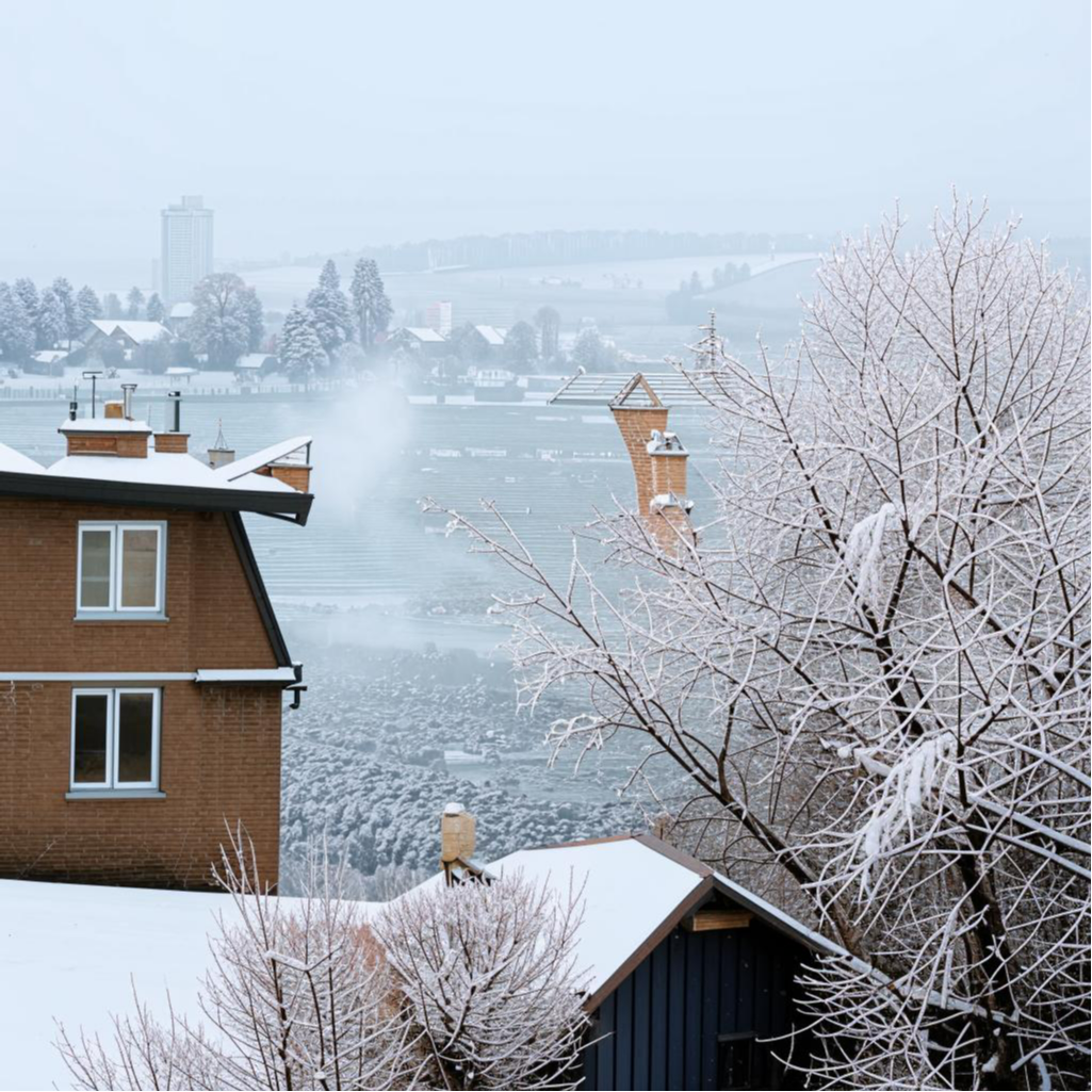 kandinsky Когда покрыты крыши снежным пухом,
И с пустошей несётся зимний шквал,