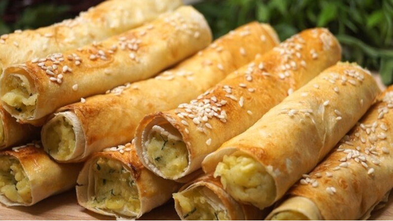 Трубочки из лаваша: закуска на скорую руку, готовлю к ужину или как перекус, например в дорогу