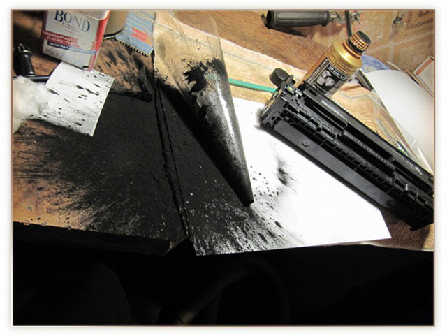 Опасность работы с тонером