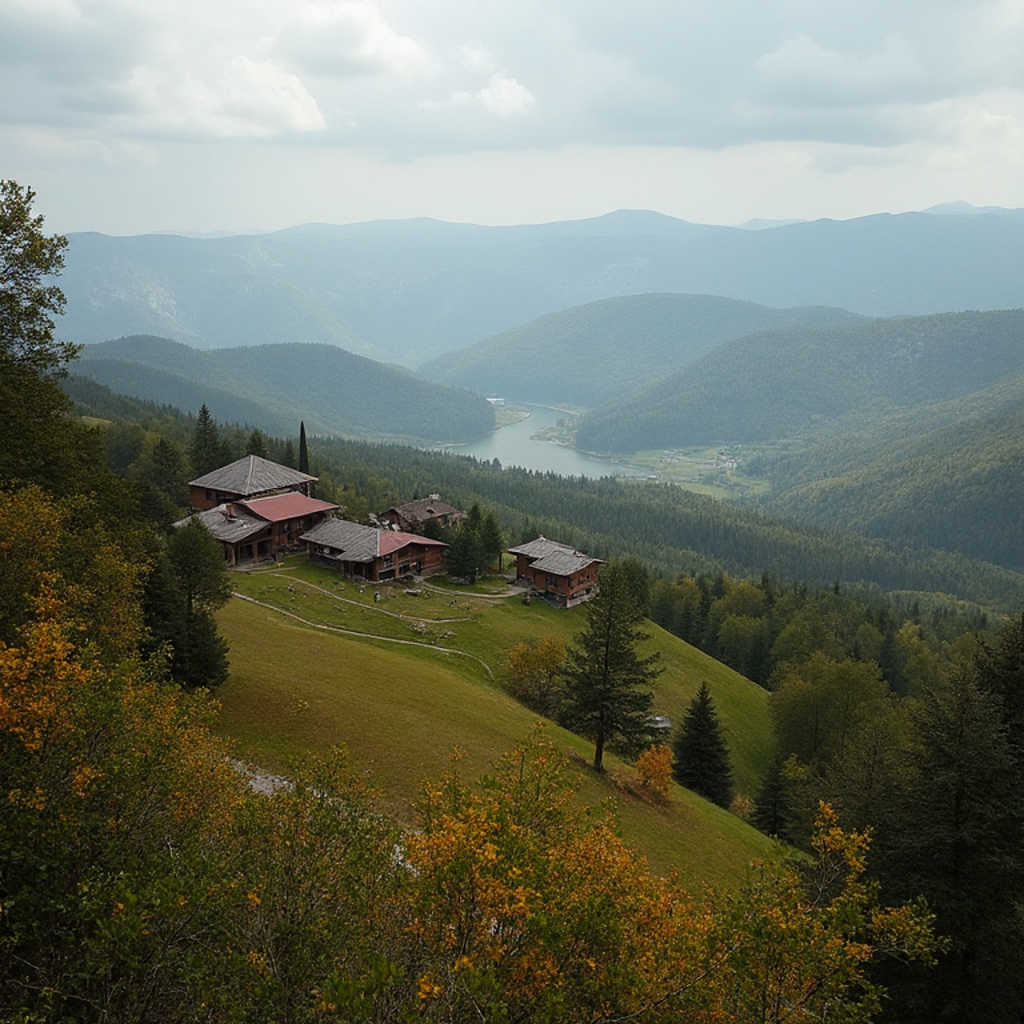 Карпатский пейзаж, ИИ-картинка