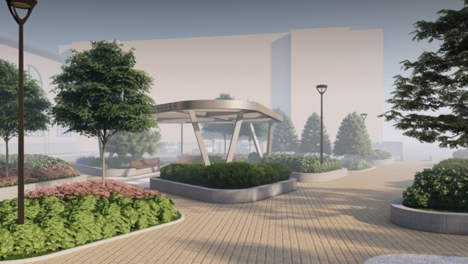    Проект благоустройства нового общественного пространства рядом с Балтийским вокзалом Автор фото: Пресс-служба администрации Адмиралтейского района