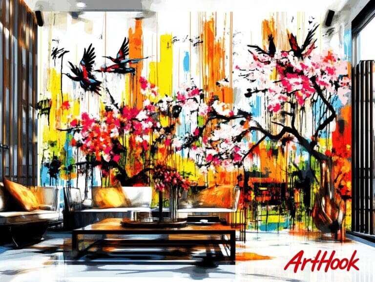    Китайские мотивы в интерьере: как роспись стен в стиле шелковых гобеленов преобразит ваш дом и наполнит его гармонией Art-Hook.Ru