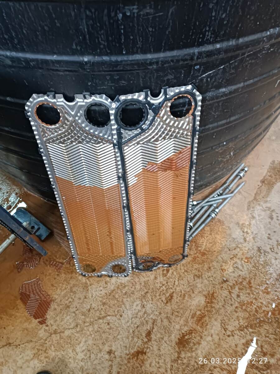 Теплообменник до промывки