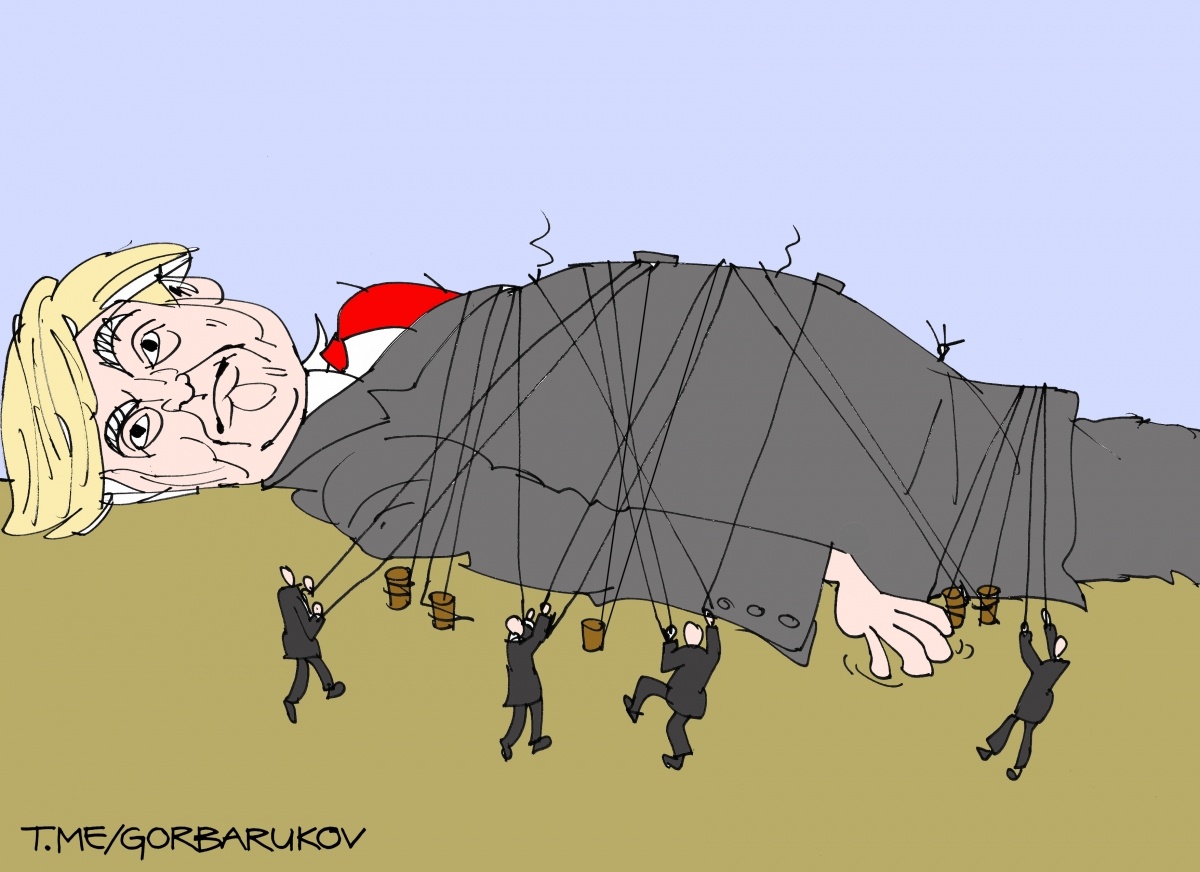    Дональд Трамп. Иллюстрация: © Александр Горбаруков