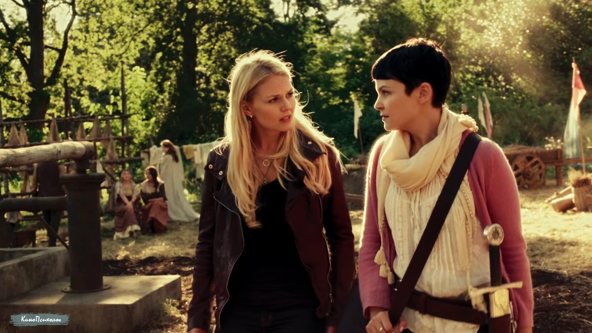 "Однажды в сказке", скриншот. Эмма и Белоснежка.