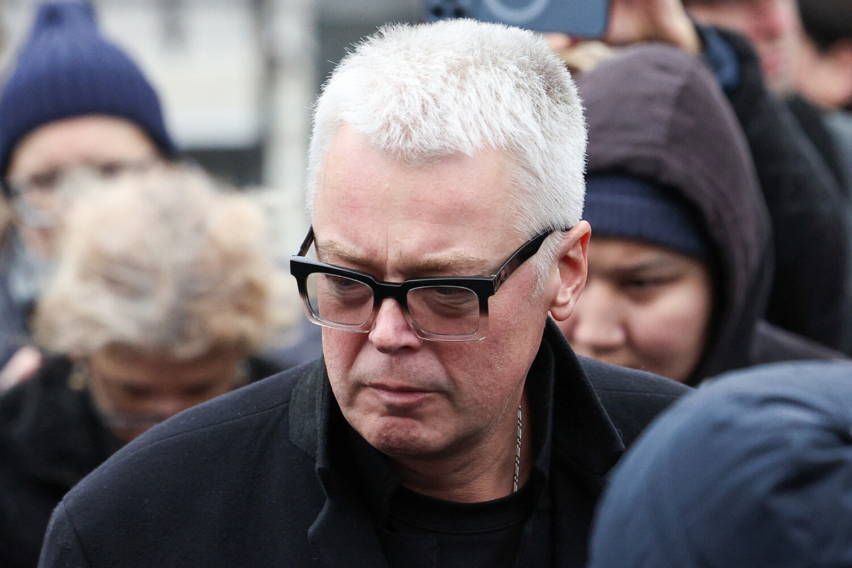 Актер Александр Стриженов на церемонии прощания с народной артисткой РСФСР Ларисой Голубкиной в Храме святителя Николая на Трех Горах в Москве, 25 марта 2025 года ©Софья Сандурская/ТАСС  📷