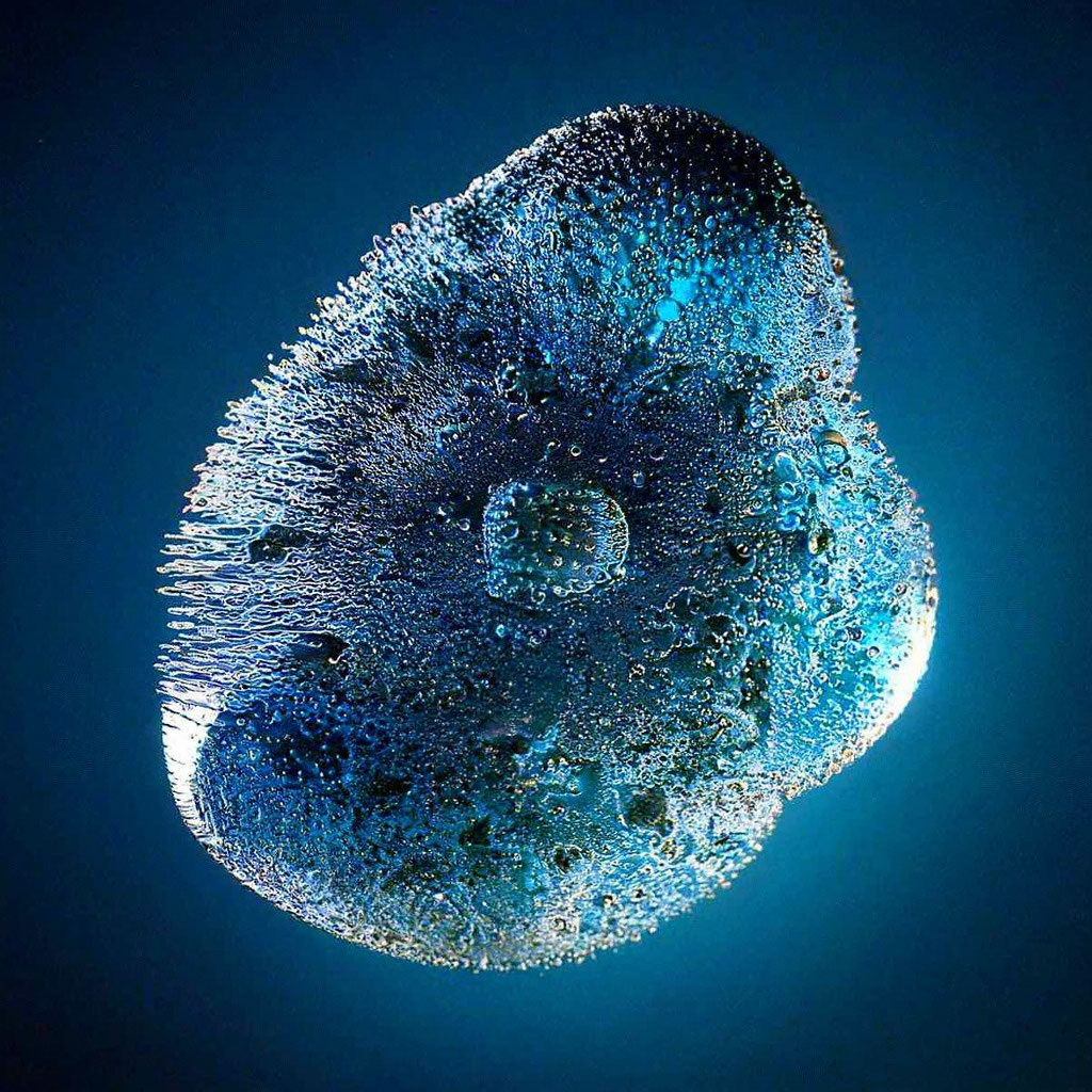 Молекула воды под микроскопом 🔬