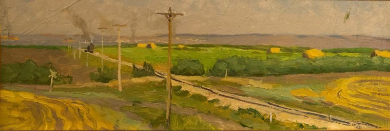 В.Ф.Стожаров. Узкоколейка. 1952. ГМИИ Республики Татарстан.