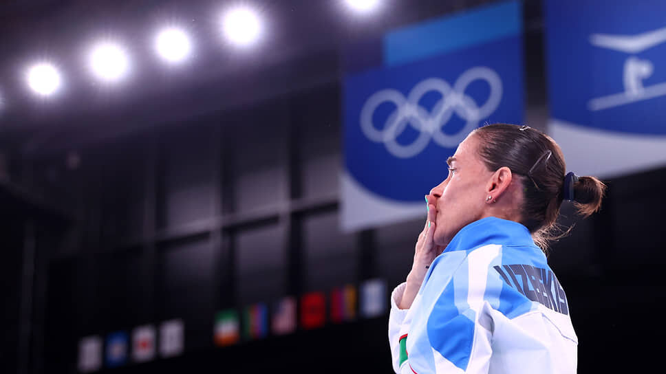 Оксана Чусовитина на Олимпийских играх в Токио в 2020 году..📷Фото: Lindsey Wasson / Reuters