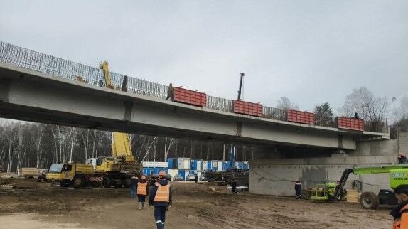 Строительство Южно-Лыткаринской автодороги.