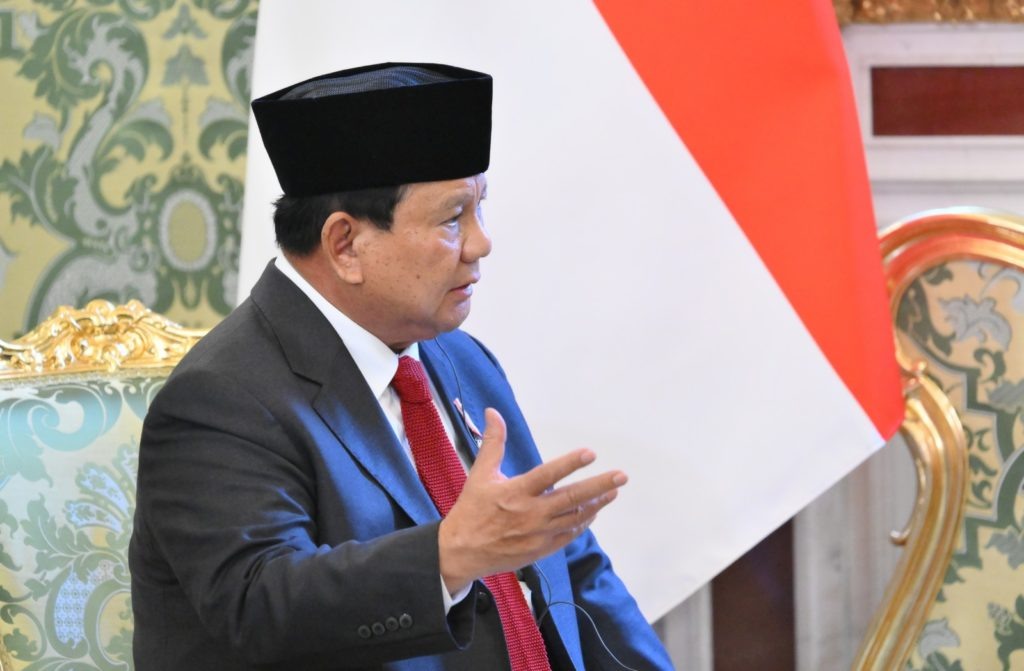    Президент Индонезии Прабово Субианто. Григорий Сысоев / РИА Новости
