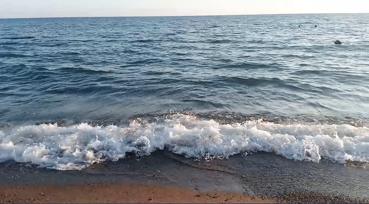 Чёреое море, вид с пляжа Айтара