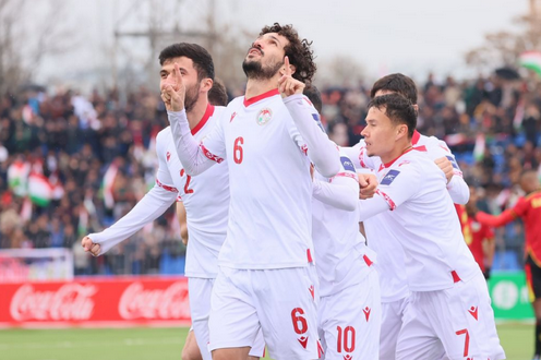 Футболисты сборной Таджикистана. Фото с сайта the-afc