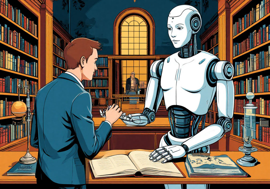Иллюстрация о помощи ИИ в сфере культуры создана ИИ