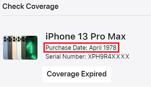 если проверять на сайте Apple.com вы увидите дату продажи 1978г