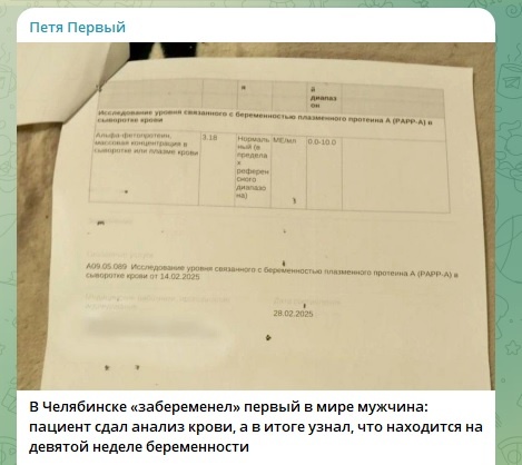    Фото: скриншот Telegram-канала "Петя Первый"