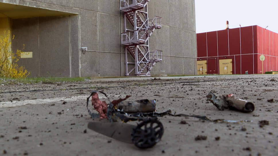 Последствия обстрела Запорожской атомной электростанции в апреле 2024 года.📷Фото: ЗАЭС