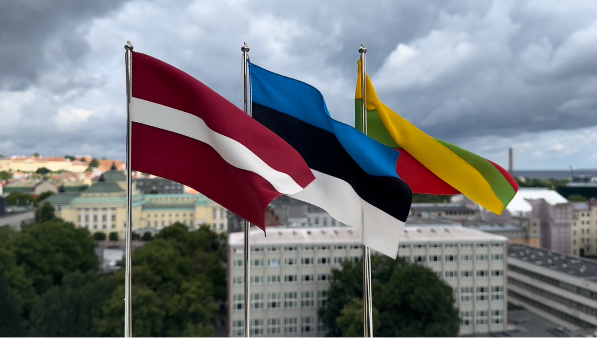 Флаги Латвии, Эстонии и Литвы / Välisministeerium