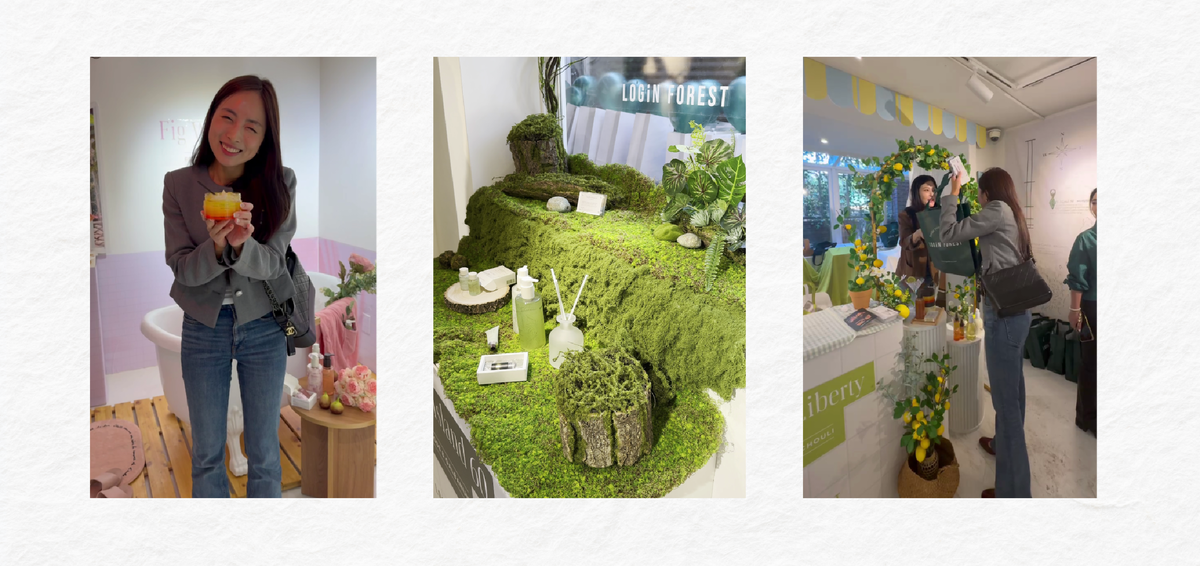 В Pop-up store бренда по уходу за телом Login Forest