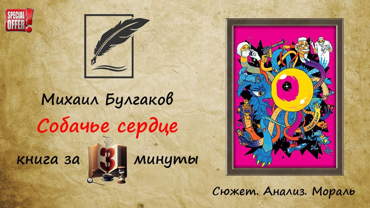 Михаил Булгаков «Собачье сердце» краткое содержание — превращение дворняги в человека