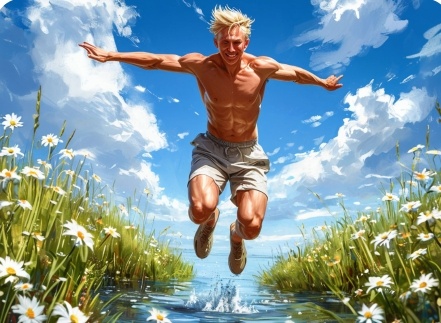 Полёты во сне... Не наяву. Изображение сгенерировано при помощи сервиса Яндекс.