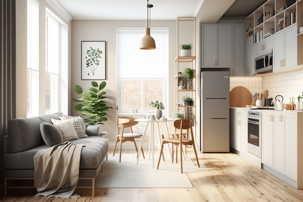    Дизайн однокомнатной квартиры современно и бюджетно Keri