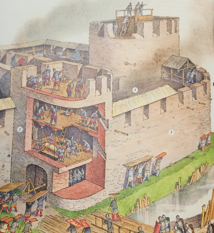 Осада Порхова. Художник Никита Андреев.