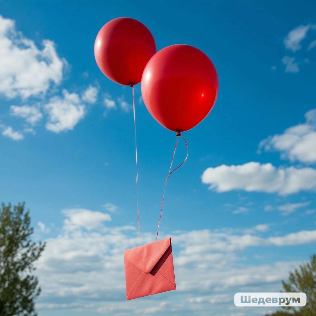 День отправки весточки весне на воздушном шарике. 