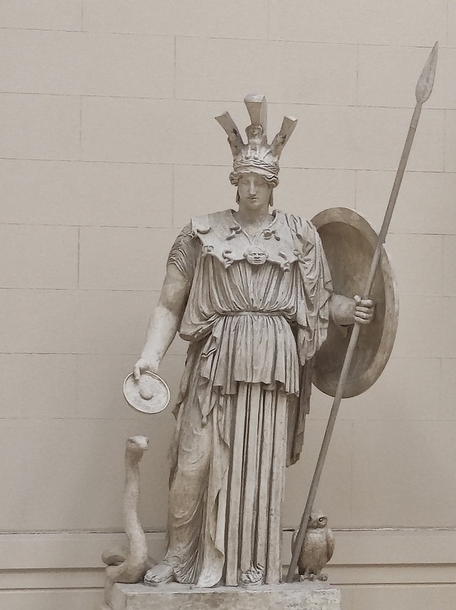 "Афина Парфенос"  Гипсовый слепок. ГМИИ им. А.С. Пушкина, Москва