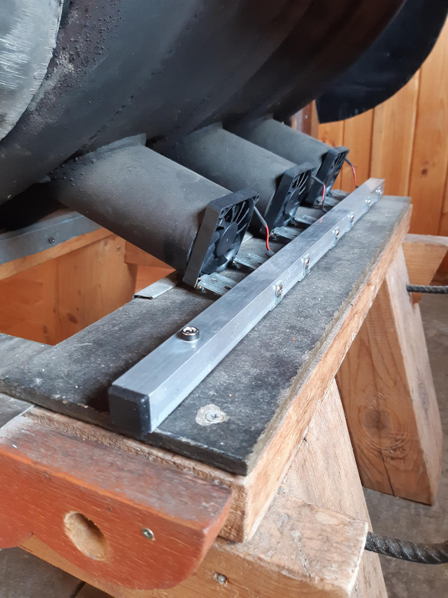 Принудительное охлаждение печи