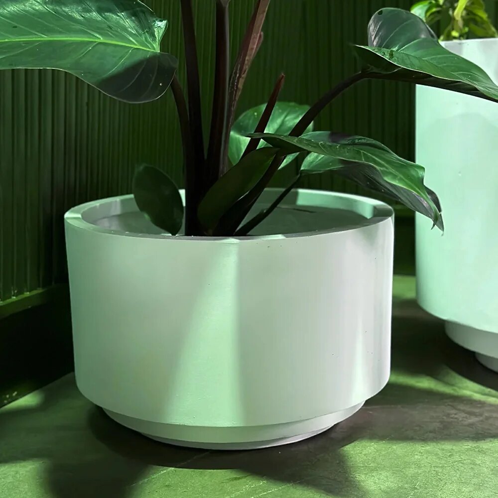 кашпо из бетона