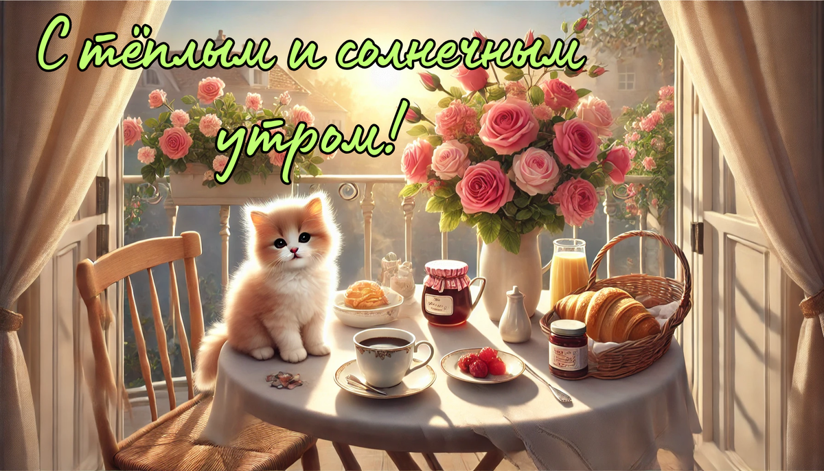 С тёплым и солнечным утром!