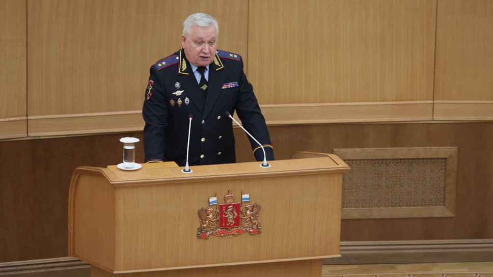 Начальник ГУ МВД по Свердловской области Александр Мешков .📷Фото: Марина Молдавская / Коммерсантъ
