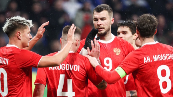    Сборная России разгромила Замбию, Глушёнков оформил хет-трик ©Сергей Фадеичев/ТАСС