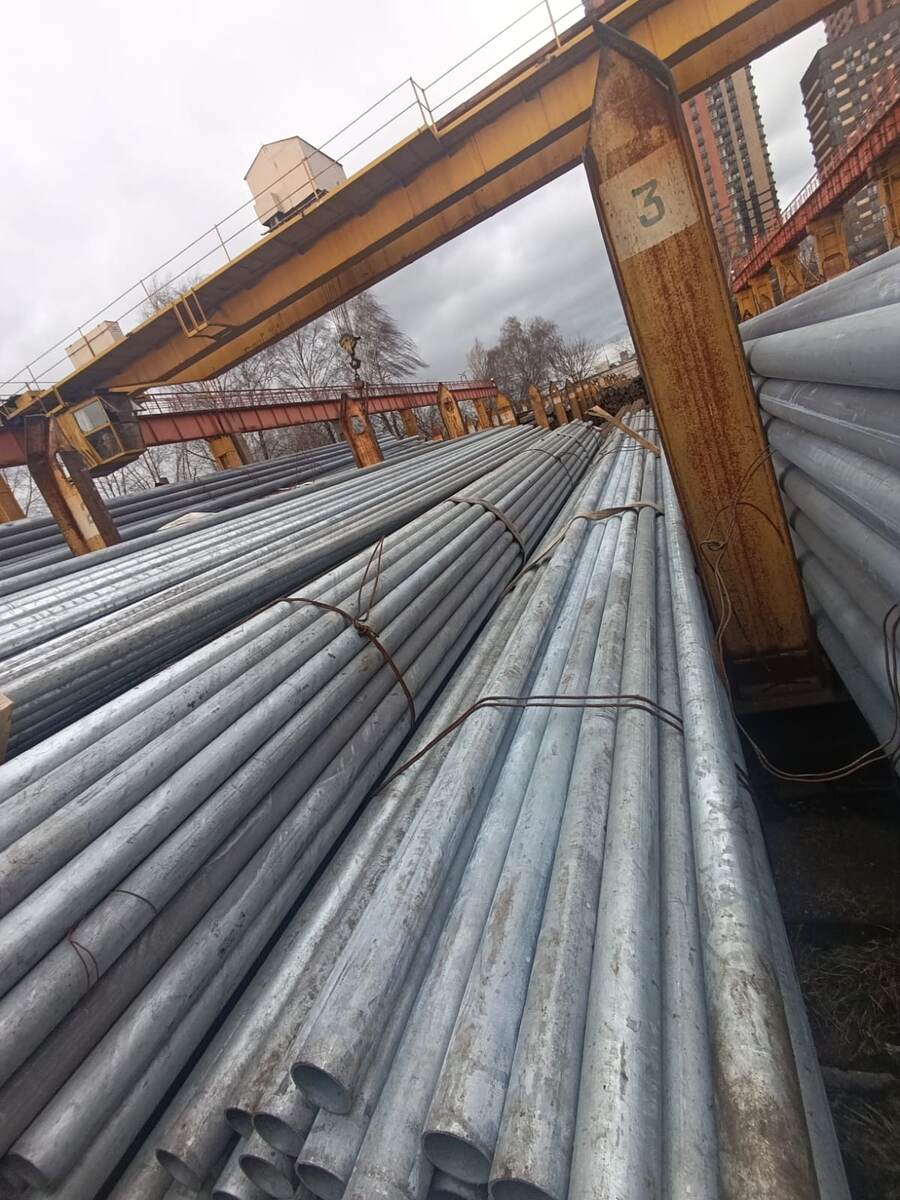 трубы оцинкованные круглые на складе