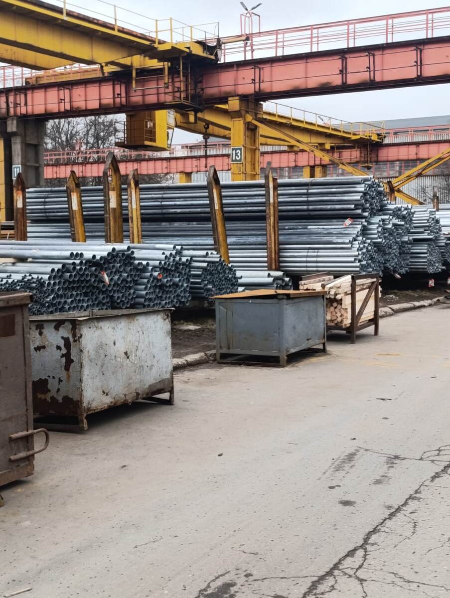 трубы оцинкованные на складе