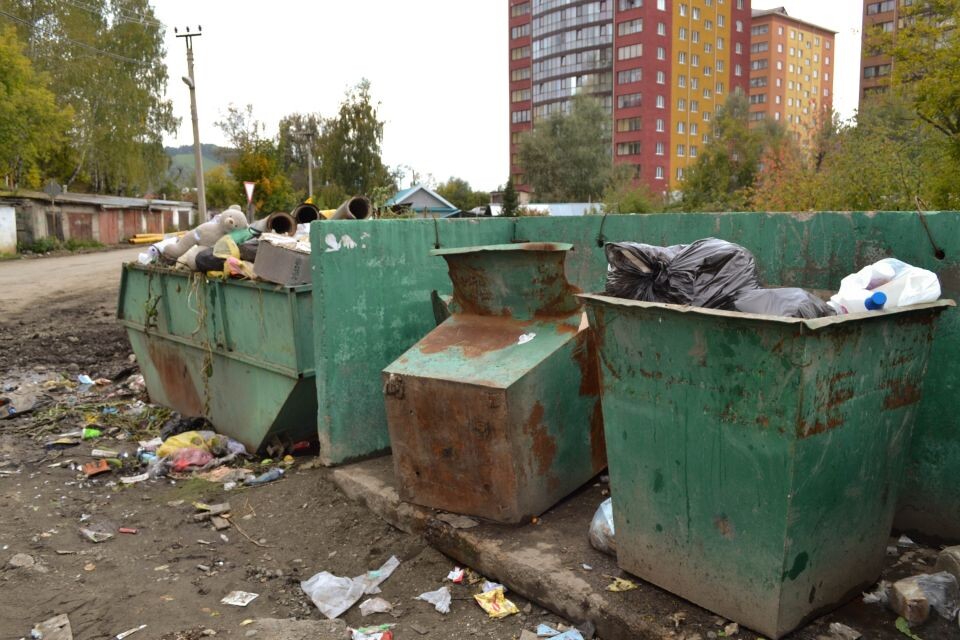    Мусор на улицах Горно-Алтайска . Источник: "Толк"