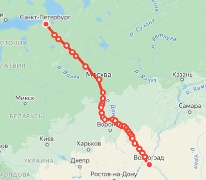 Яндекс.Расписание. Поезд 089