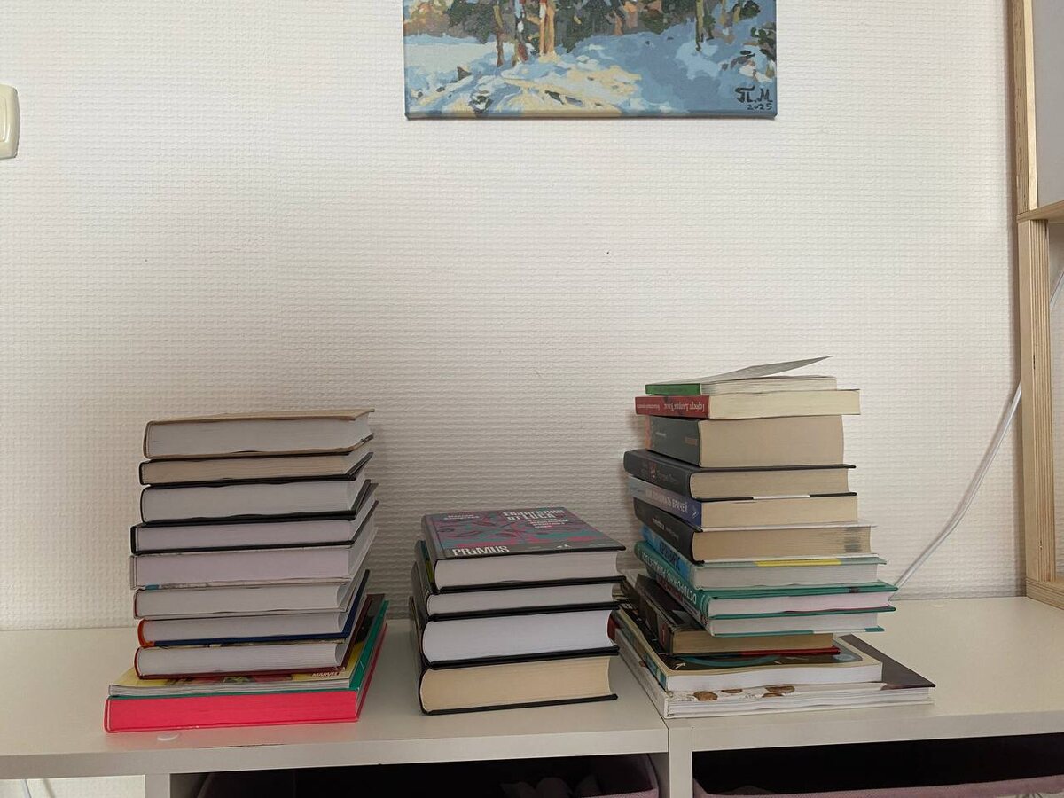 Фото автора. Сколько осталось книг через неделю. 02.03.25 г. 