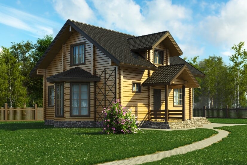 Проект П-1009. Площадь — 120 кв.м. Листайте фото, чтобы увидеть планировку.