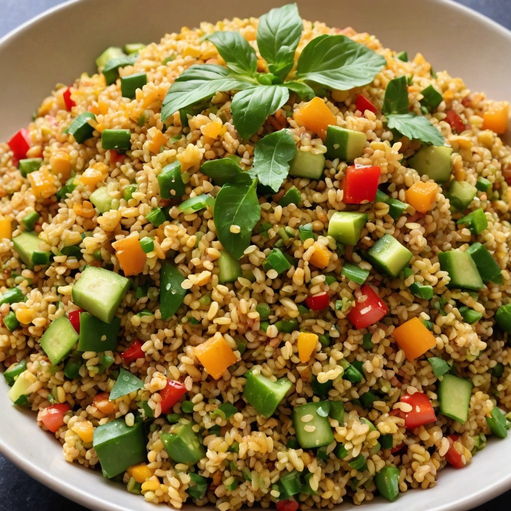 салат из булгура и овощей