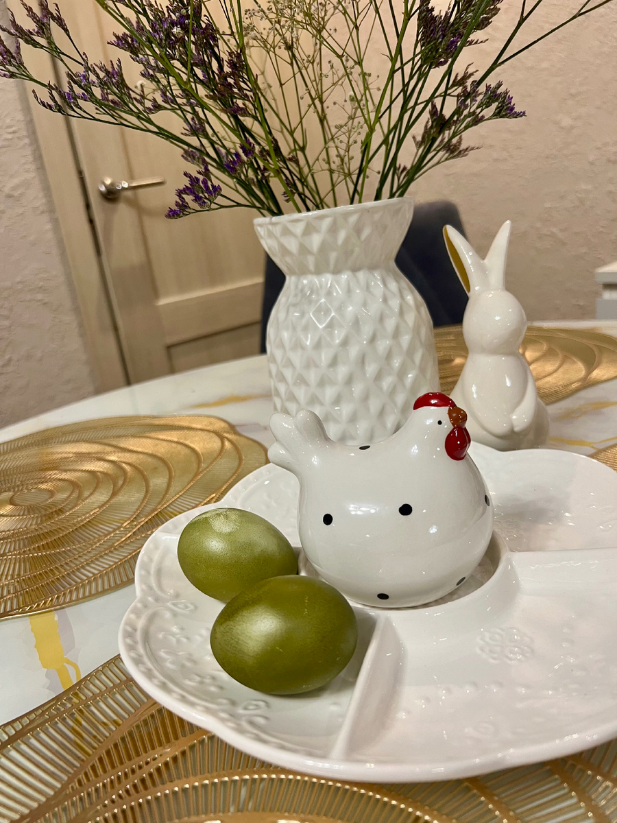 ▎Пасха уже совсем близко: готовим зелёные оливковые яйца!