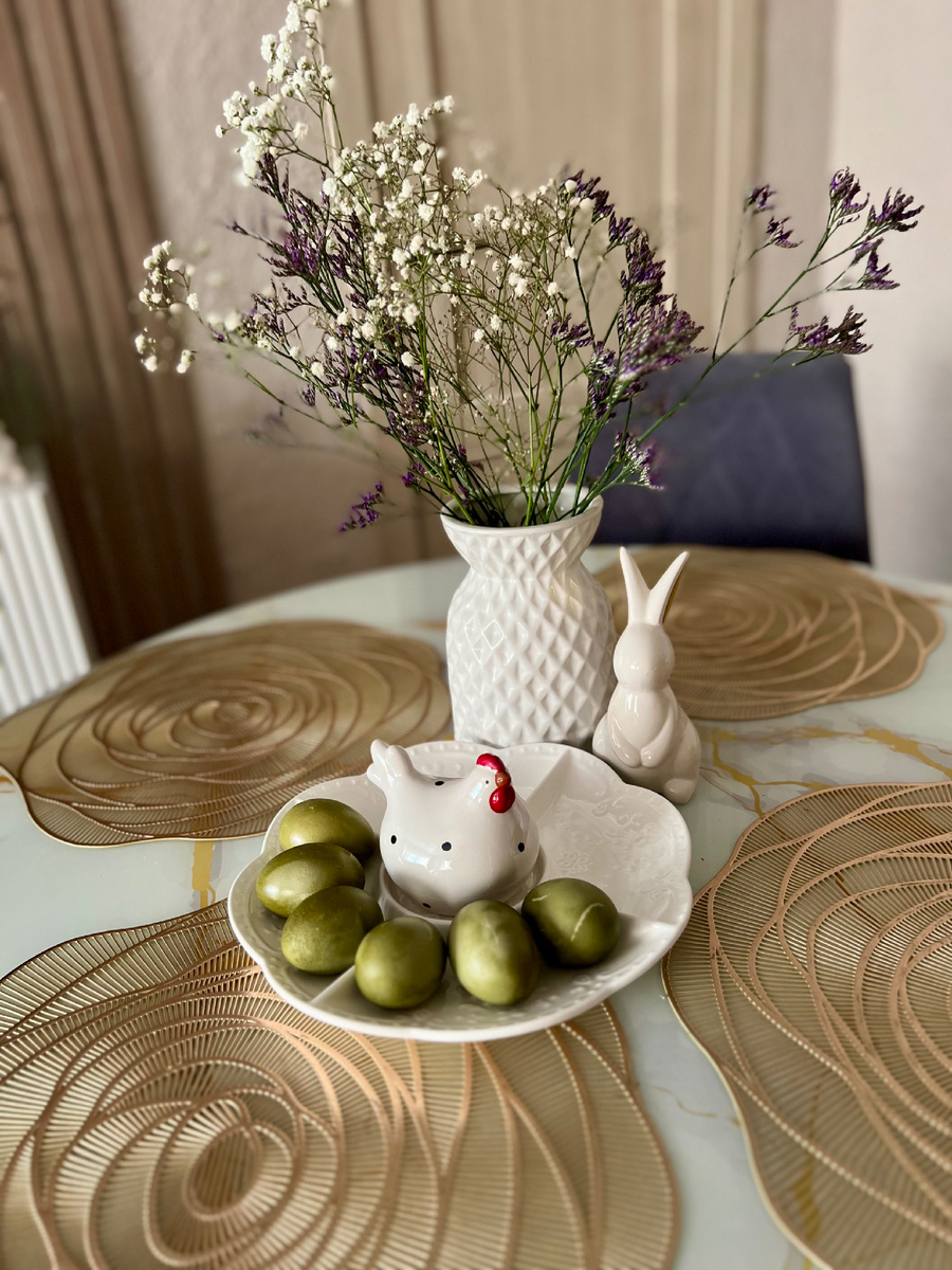 ▎Пасха уже совсем близко: готовим зелёные оливковые яйца!