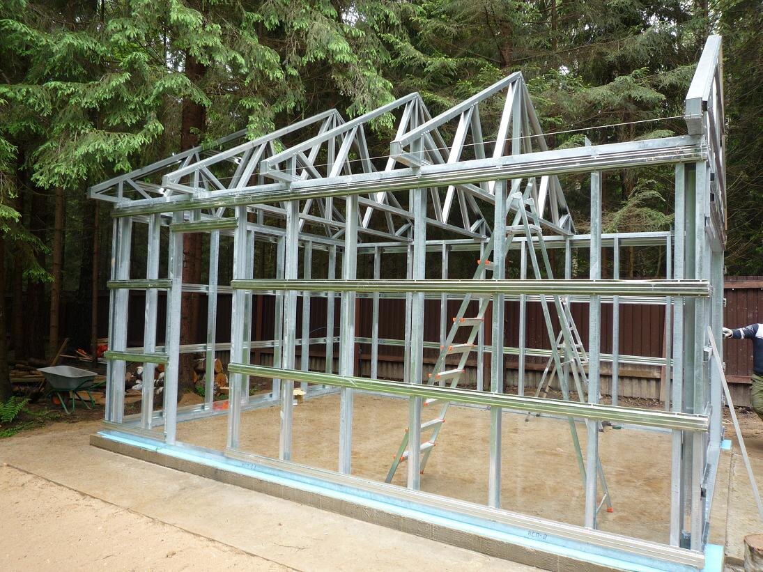 Вариант правильного каркаса под профнастил
