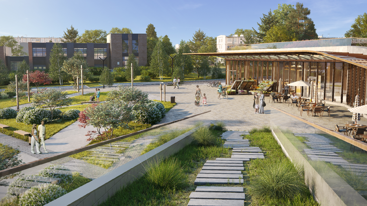 Экопространство «Органика». Визуализация проекта.