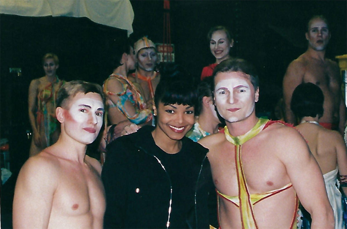 Валерий Сычев с Джанет Джексон, фото из личного архива артиста