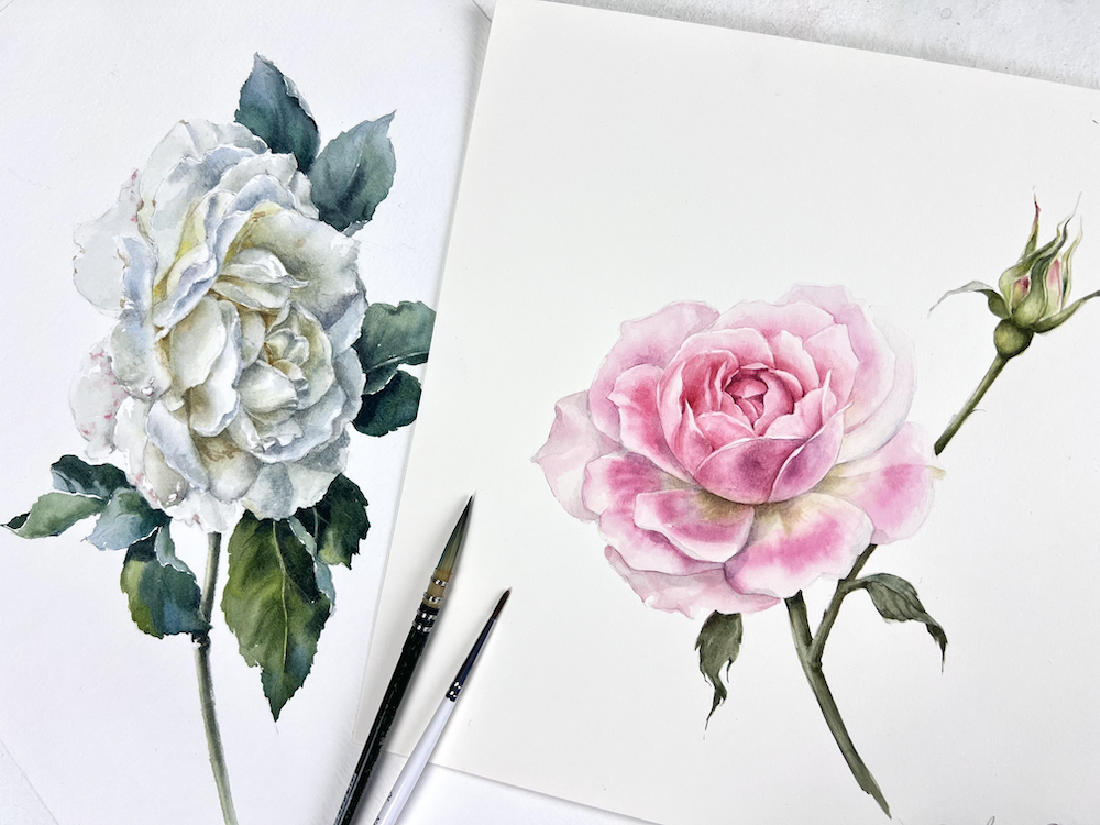 Фото и автор работ Лилия Бето. Акварель