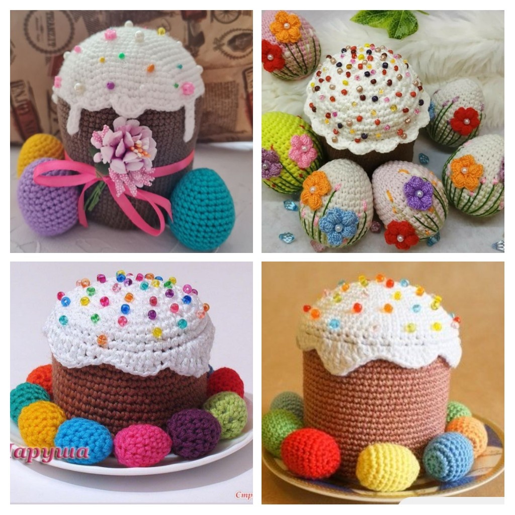 Вязанные куличи