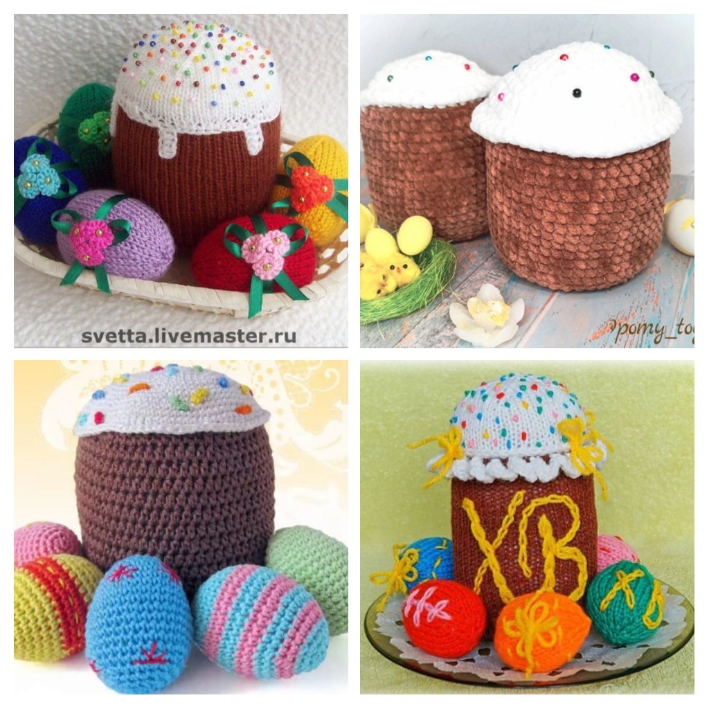 Вязанные куличи